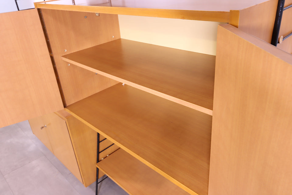 Traumhaftes Mid Century String Regal Modular Design Schrank 60s