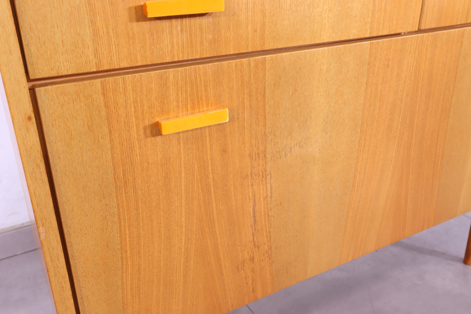 Schlichte Mid Century Kommode Retro Schrank Vintage