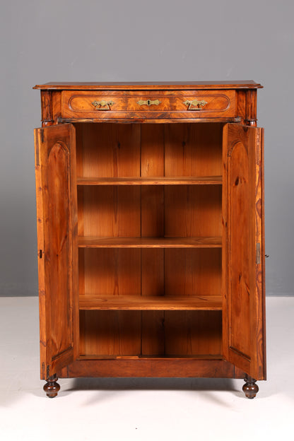 Wunderschöner Louis Philippe Schrank Gründerzeit Vertiko Highboard Antik um 1880