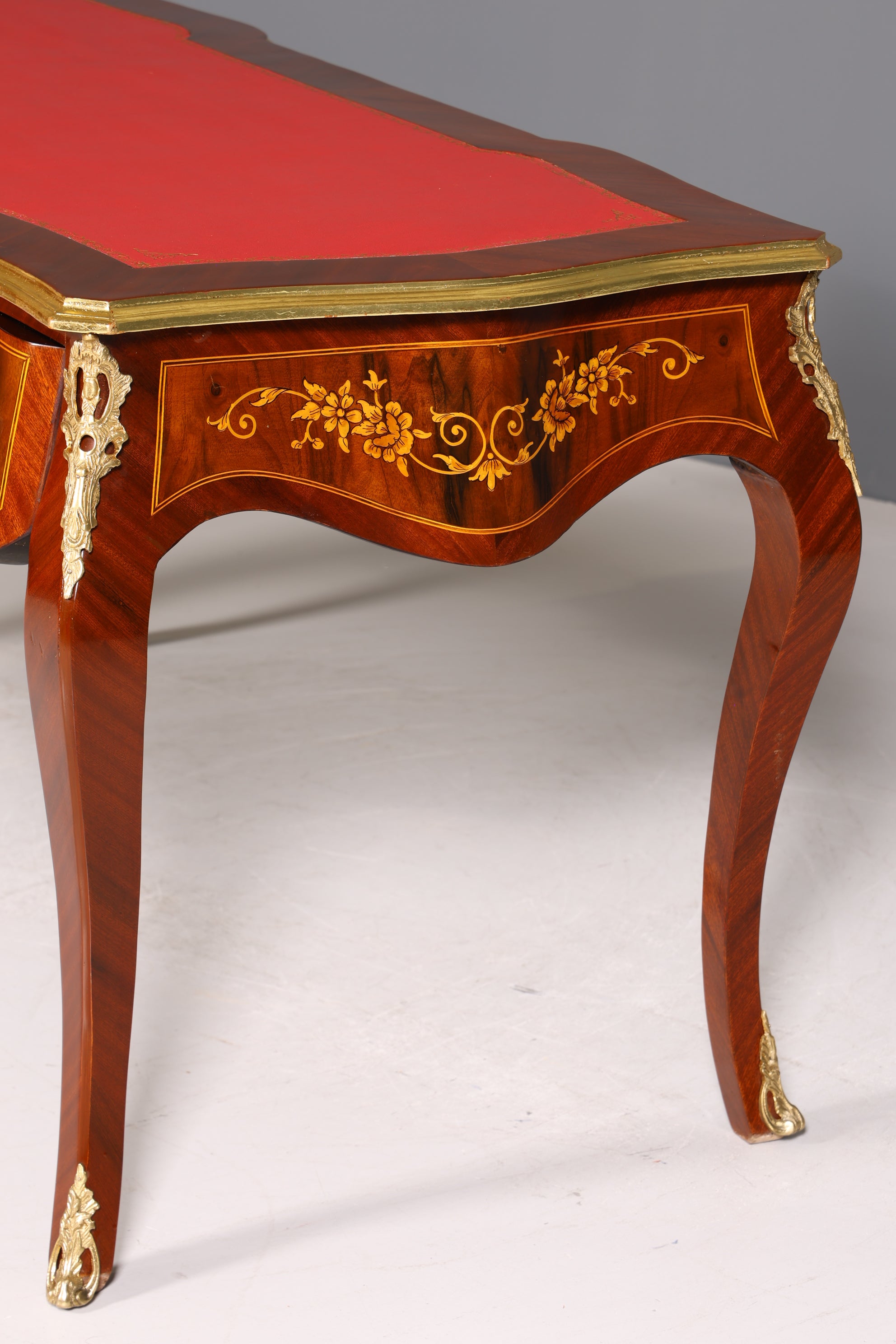 Prächtiger Louis XV Stil Schreibtisch French Desk Antik Stil Bürotisch - Schreibtisch