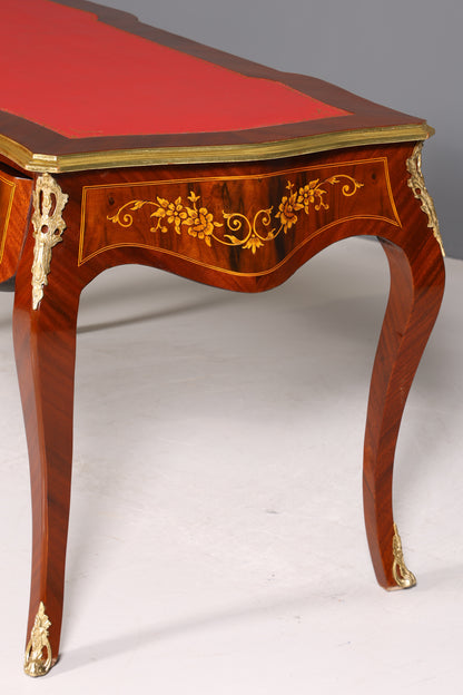 Prächtiger Louis XV Stil Schreibtisch French Desk Antik Stil Bürotisch - Schreibtisch