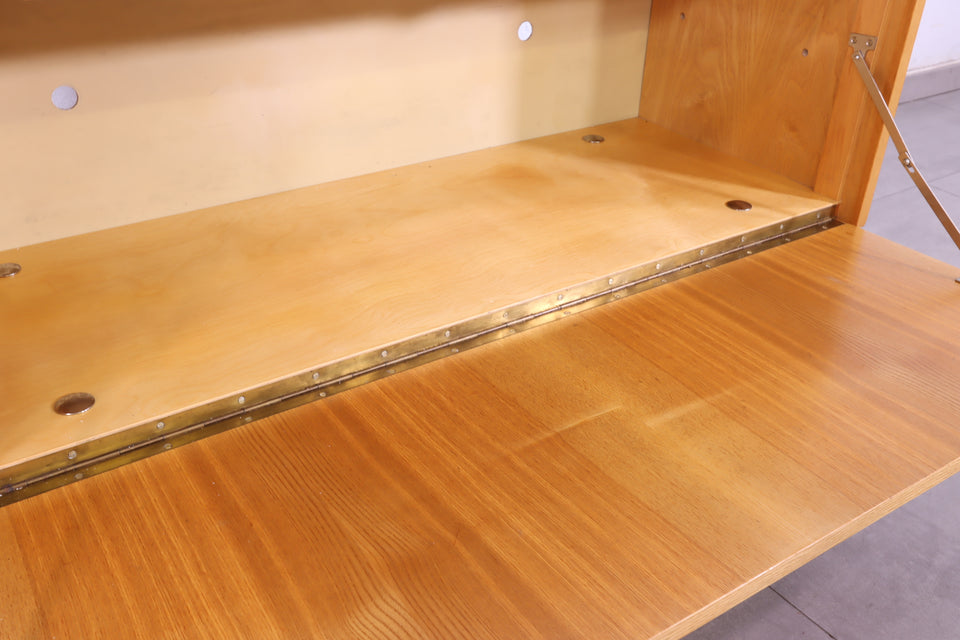 Schlichte Mid Century Kommode Retro Schrank Vintage