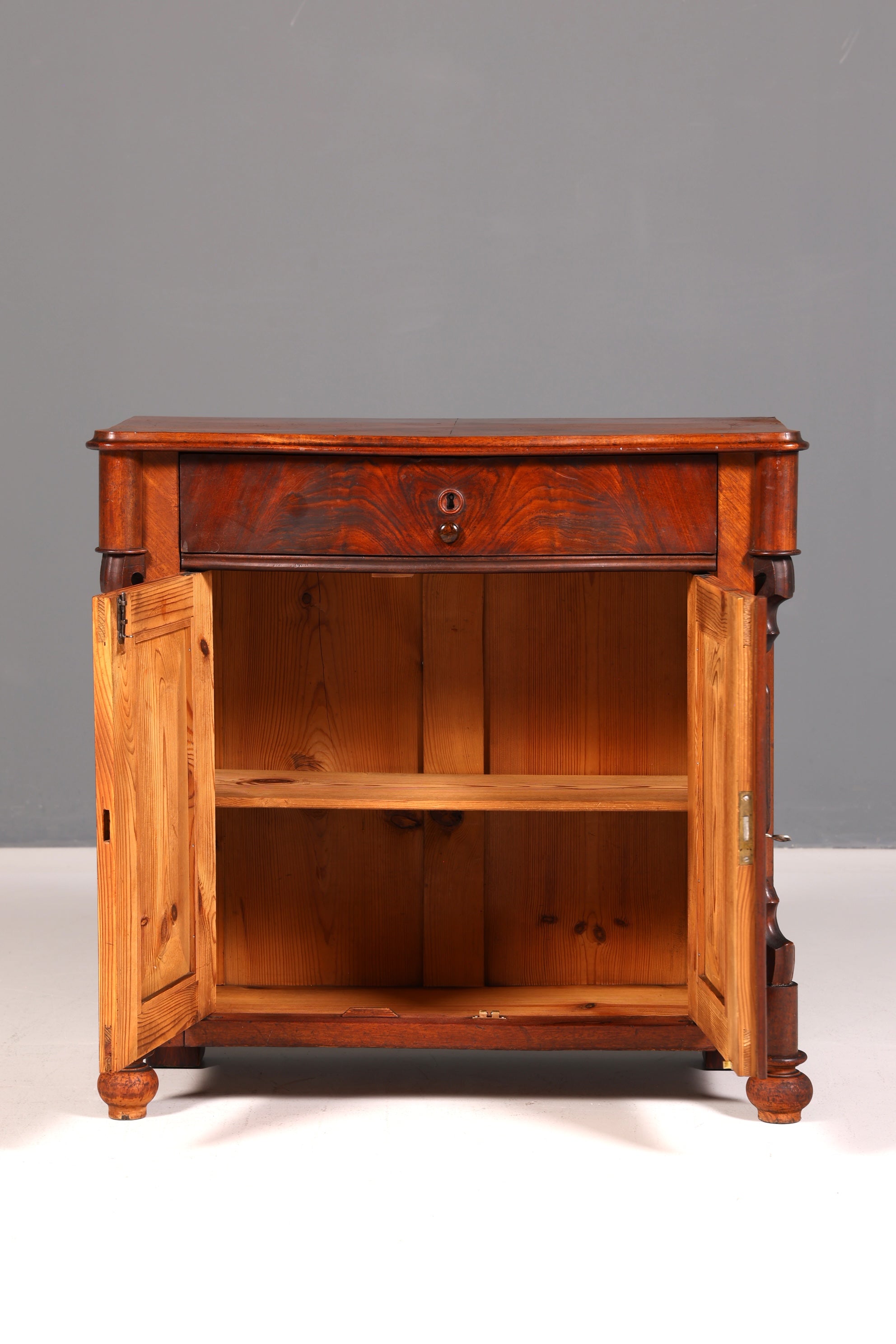 Wunderschöner Louis Philippe Schrank Gründerzeit Kommode Antik um 1880