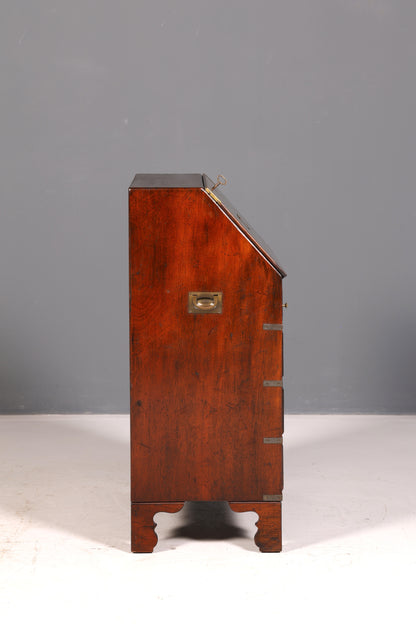 Wunderschöner Maritimer Sekretär Englisch Schreibkommode Echt Holz Schreibtisch Antik Vintage
