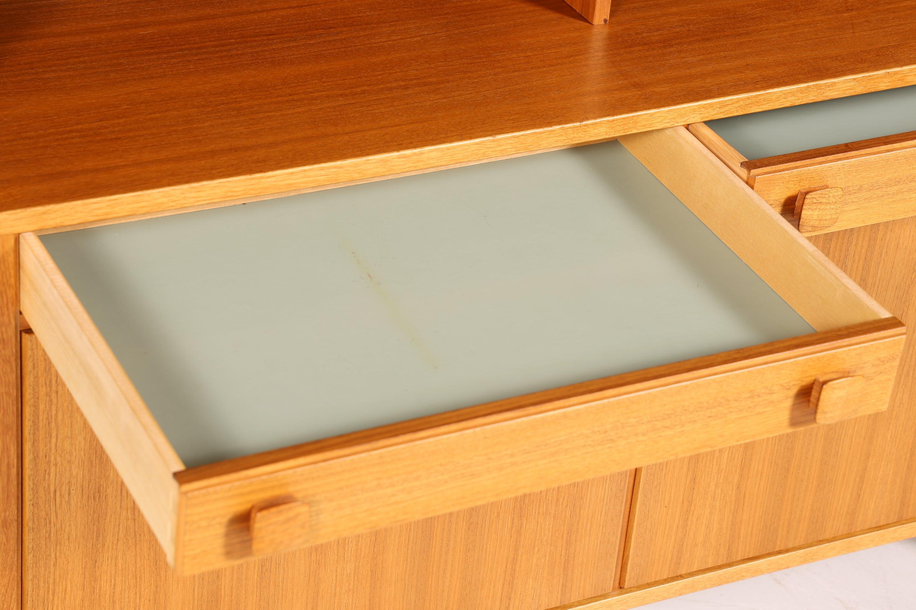 Schlichtes Mid Century Regal &quot;Ulferts- Made in Sweden&quot; echt Holz Schrank Retro Kommode Vintage Bücherregal 60er Jahre