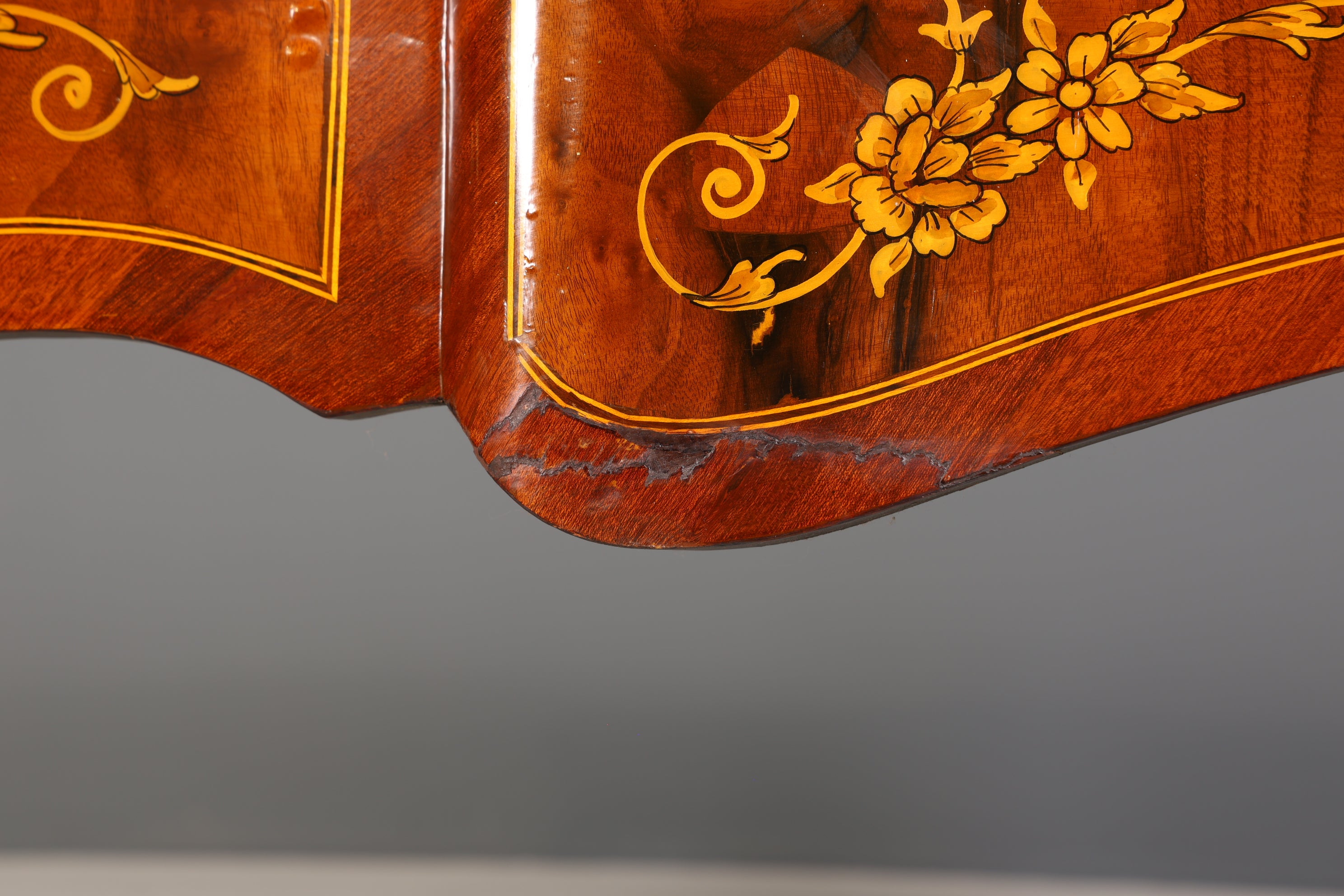 Prächtiger Louis XV Stil Schreibtisch French Desk Antik Stil Bürotisch - Schreibtisch