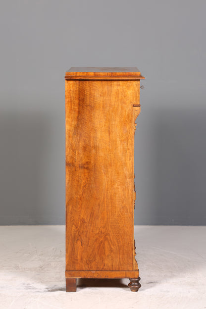 Traumhafter Gründerzeit Sekretär Vertiko Highboard Louis Philippe Kommode Sekretär Schrank um 1880