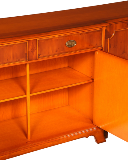 Wunderschönes Original Heldense Sideboard Eibe Englisch Buffetschrank Kommode Antik Schrank Vintage