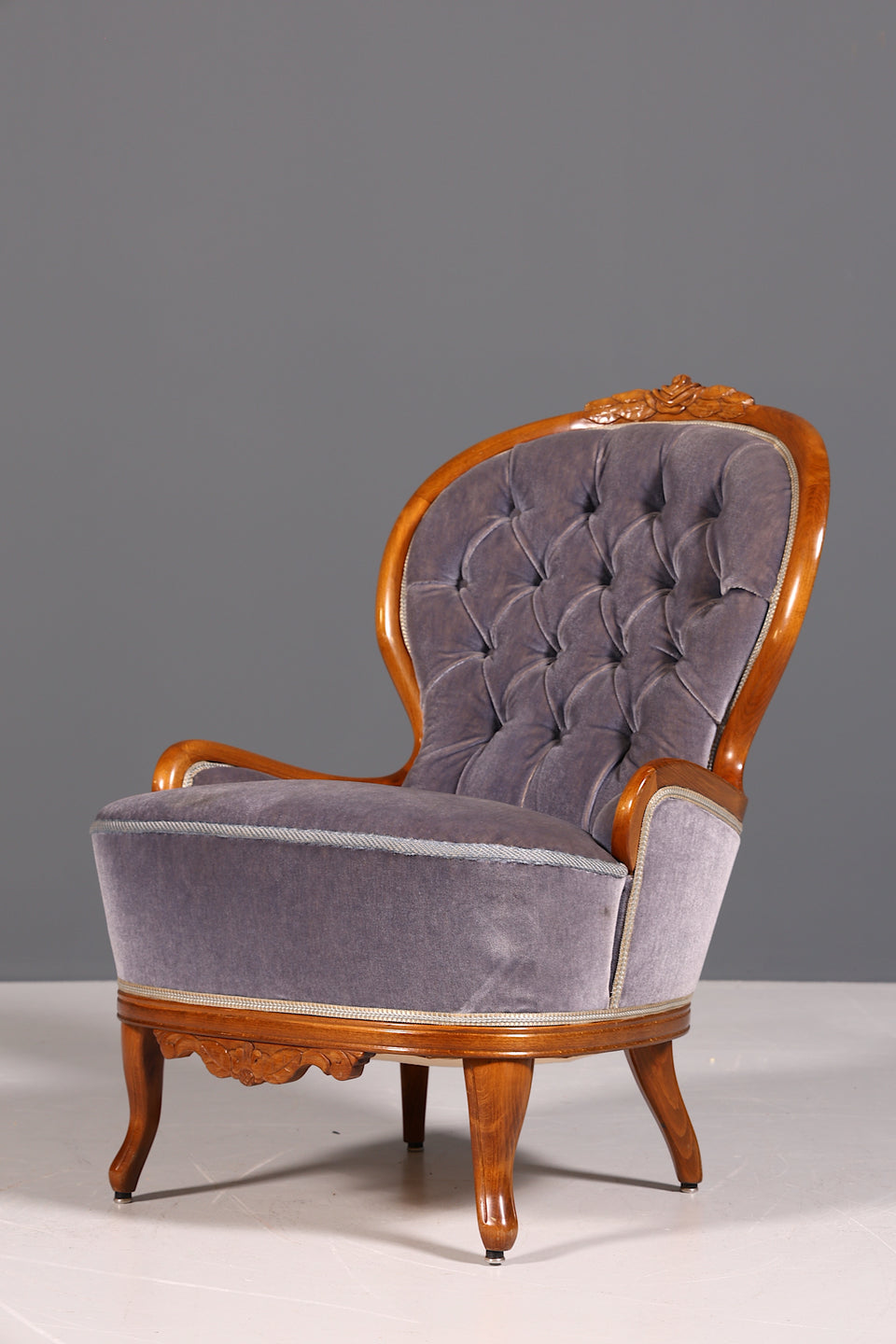 Edler Sessel im Louis Philippe Stil 60s "Bergère" Barock Stil 2 von 2