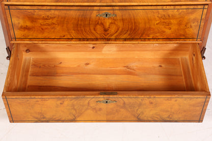 Stilvoller Louis Philippe Sekretär um 1880 Gründerzeit Antik Vertiko Schrank Chiffoniere Schubladenkommode