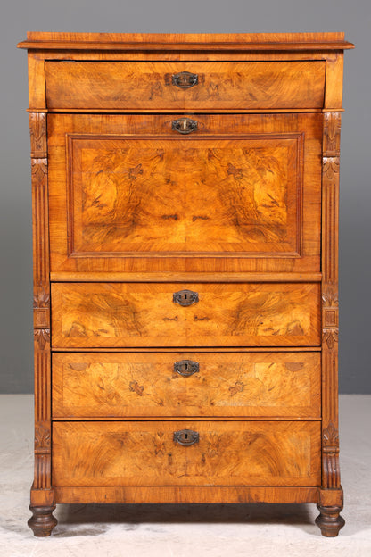 Traumhafter Gründerzeit Sekretär Vertiko Highboard Louis Philippe Kommode Sekretär Schrank um 1880
