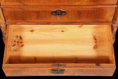 Stilvoller Gründerzeit Sekretär Vertiko Highboard Louis Philippe Kommode Sekretär Schrank um 1880