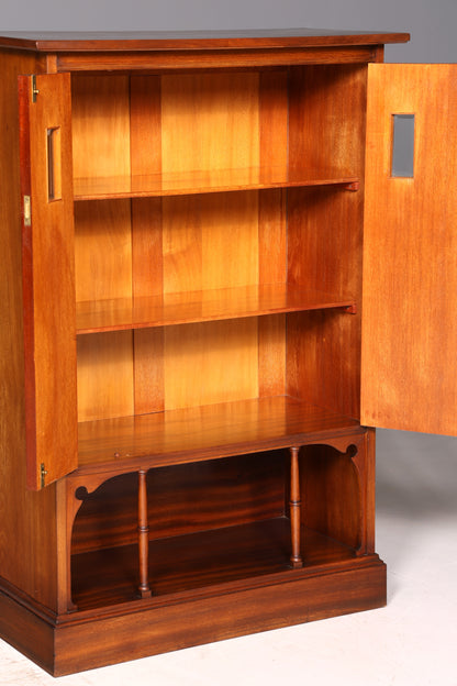 Traumhafte Jugendstil Vitrine Eiche Antik Holz Bücherschrank Schrank Geschirrschrank Glasvitrine Vintage