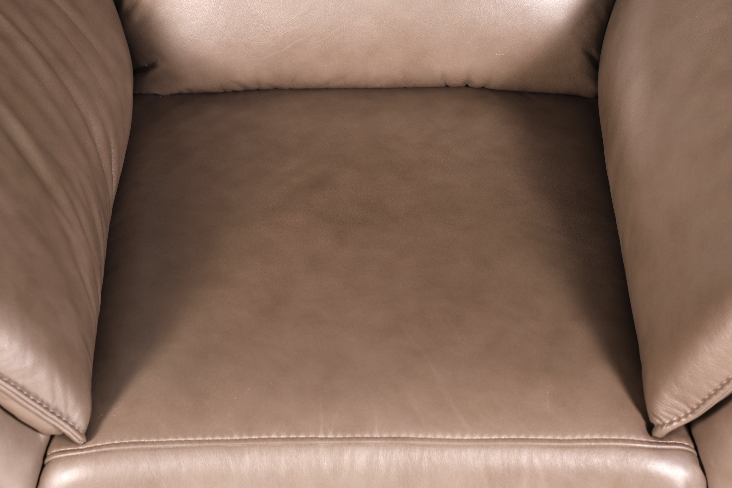 Wunderschöner Moderner Ledersessel Taupe Echt Leder Relaxsessel Loungesessel Polstersessel Armlehnsessel Vintage