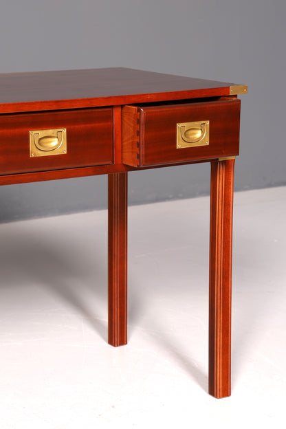 Edler Maritimer Schreibtisch Englischer Military Chest Bürotisch Office Table