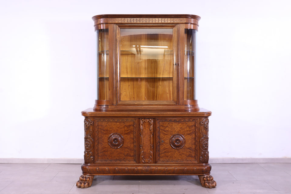 Wunderschöne Neorenaissance Vitrine Antik Gründerzeit Schrank