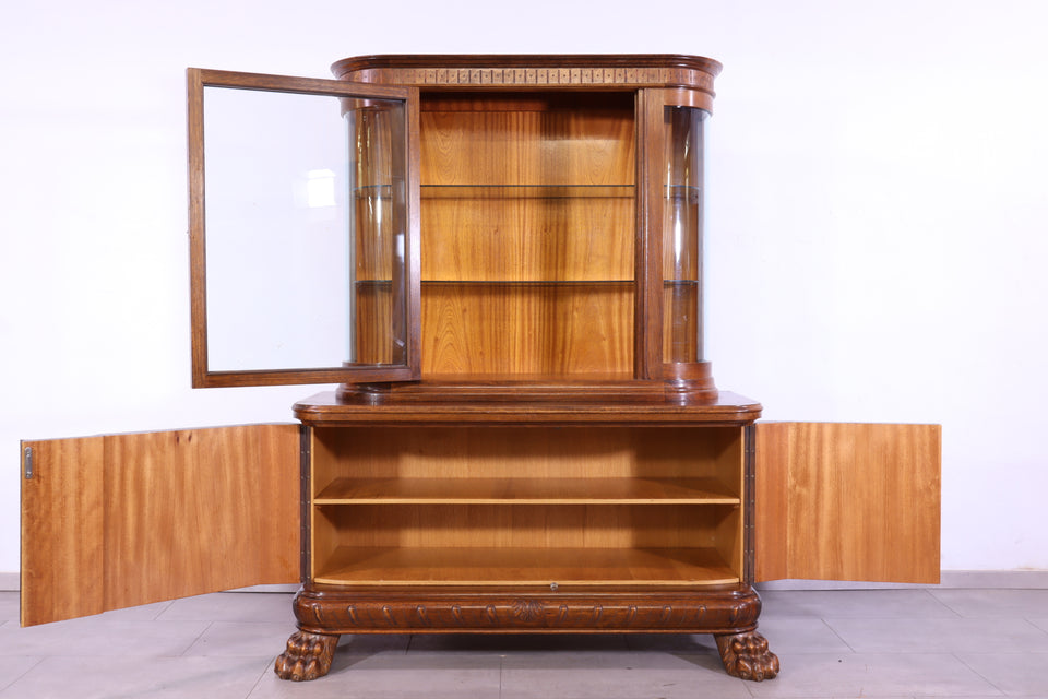Wunderschöne Neorenaissance Vitrine Antik Gründerzeit Schrank