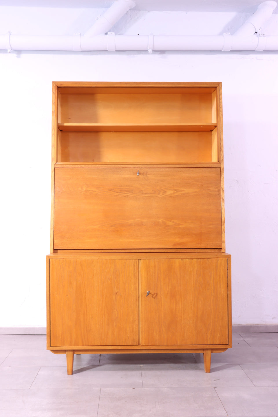 Wunderschöner Mid Century Sekretär Vintage Highboard Vertiko