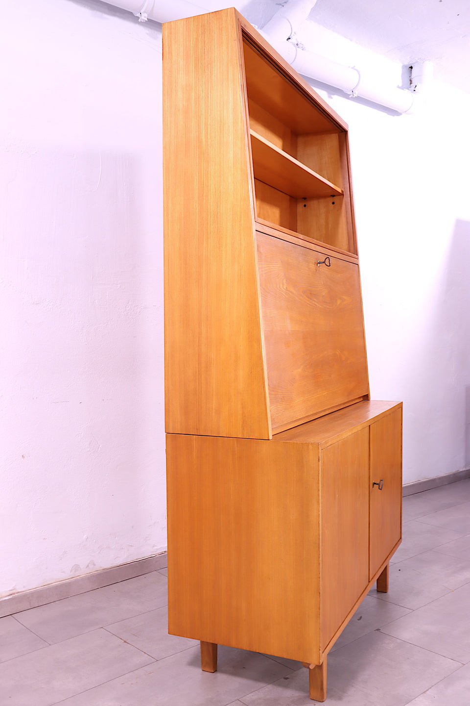 Wunderschöner Mid Century Sekretär Vintage Highboard Vertiko