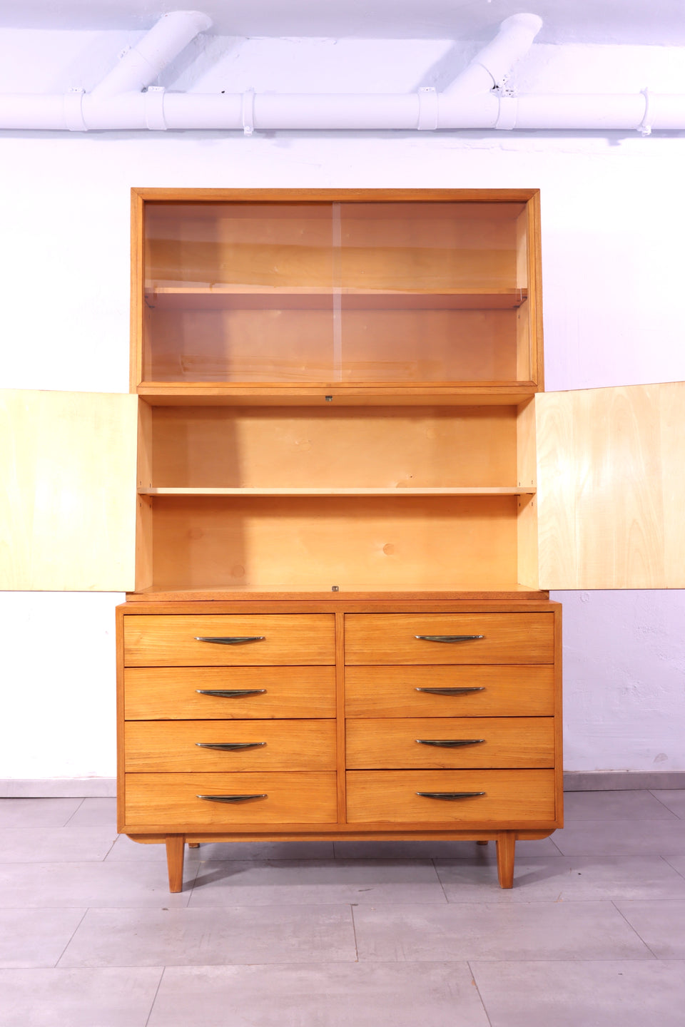 Seltenes Mid Century Highboard Vintage Kommode 60s Schrank