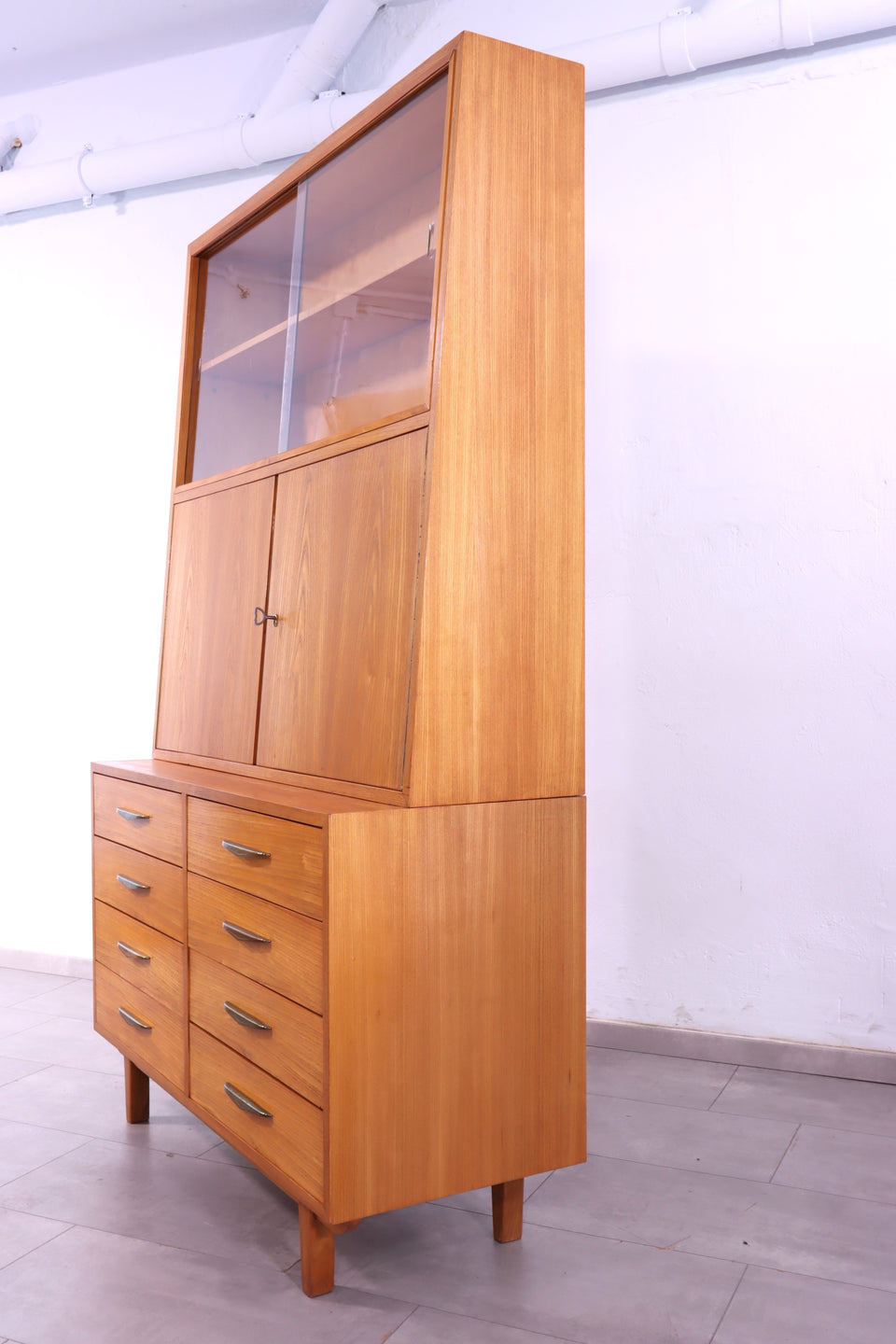Seltenes Mid Century Highboard Vintage Kommode 60s Schrank