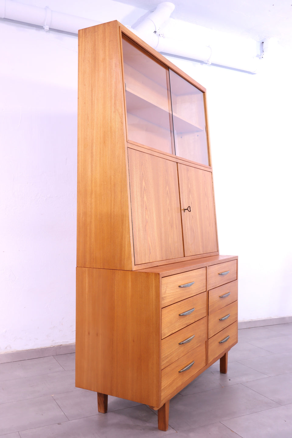 Seltenes Mid Century Highboard Vintage Kommode 60s Schrank