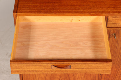 Traumhaftes Mid Century Regal echt Holz Schrank Danish Design Retro Kommode Vintage Bücherregal 60er Jahre 1 von 3