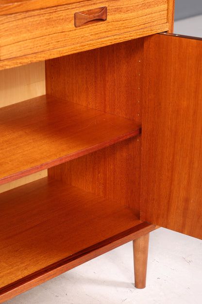 Traumhaftes Mid Century Regal echt Holz Schrank Danish Design Retro Kommode Vintage Bücherregal 60er Jahre 1 von 3