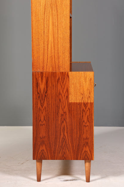 Traumhaftes Mid Century Regal echt Holz Schrank Danish Design Retro Kommode Vintage Bücherregal 60er Jahre 1 von 3