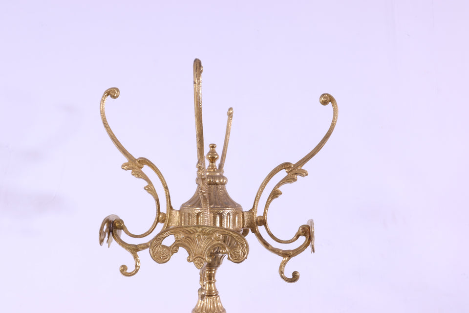 Jugendstil Messing Garderobenständer Antik Kleiderhaken