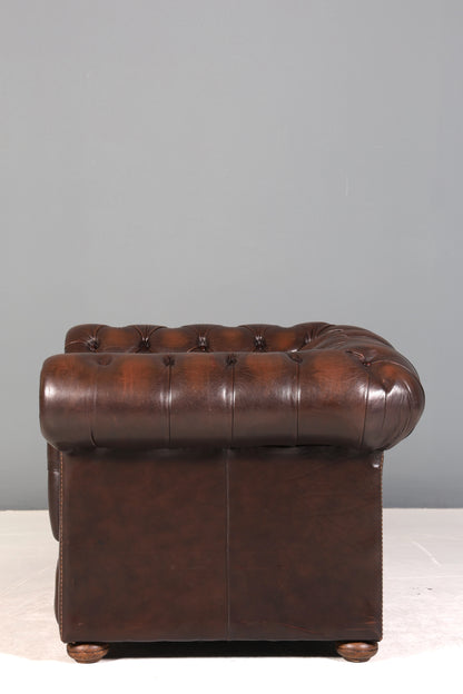 Stilvoller Original Chesterfield Sessel Englischer Armlehnsessel Englisch Herrensessel