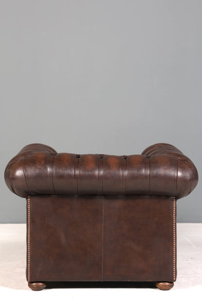 Stilvoller Original Chesterfield Sessel Englischer Armlehnsessel Englisch Herrensessel