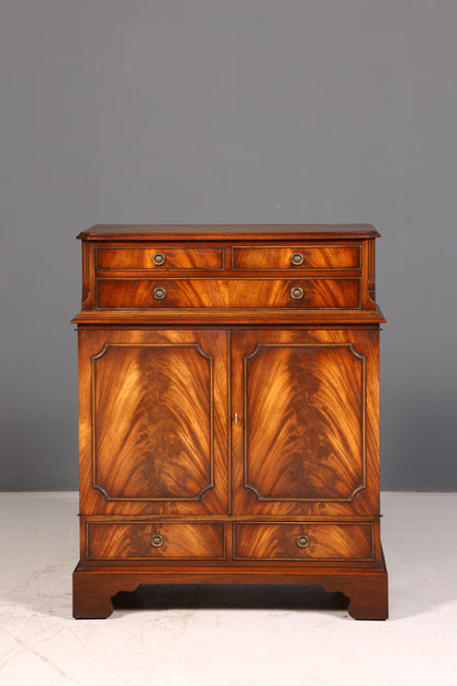Wunderschöner Englischer Schrank Mahagoni Antik Anrichte Hifi Schrank Kommode Vintage