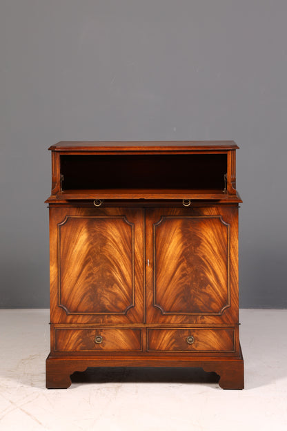 Wunderschöner Englischer Schrank Mahagoni Antik Anrichte Hifi Schrank Kommode Vintage