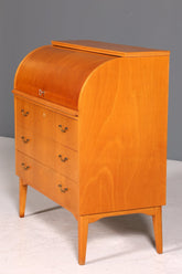 Wunderschöner Mid Century Rollladen Sekretär echt Holz Büro Schrank Vintage Schreibkommode