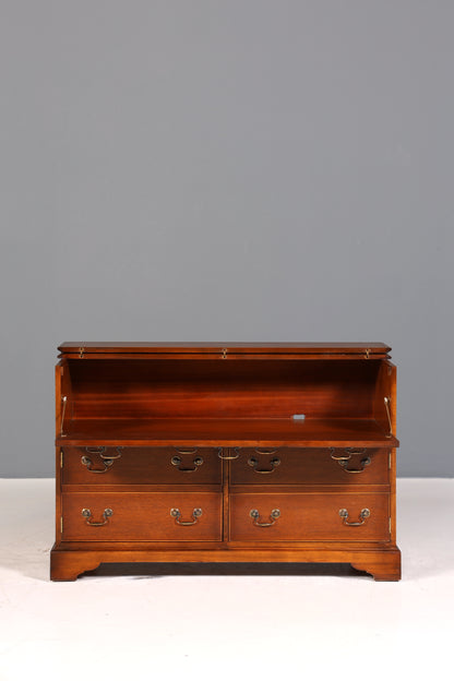 Wunderschöne Englische Kommode Holz Schallplatten Schrank Antik Sideboard Hifi Kommode