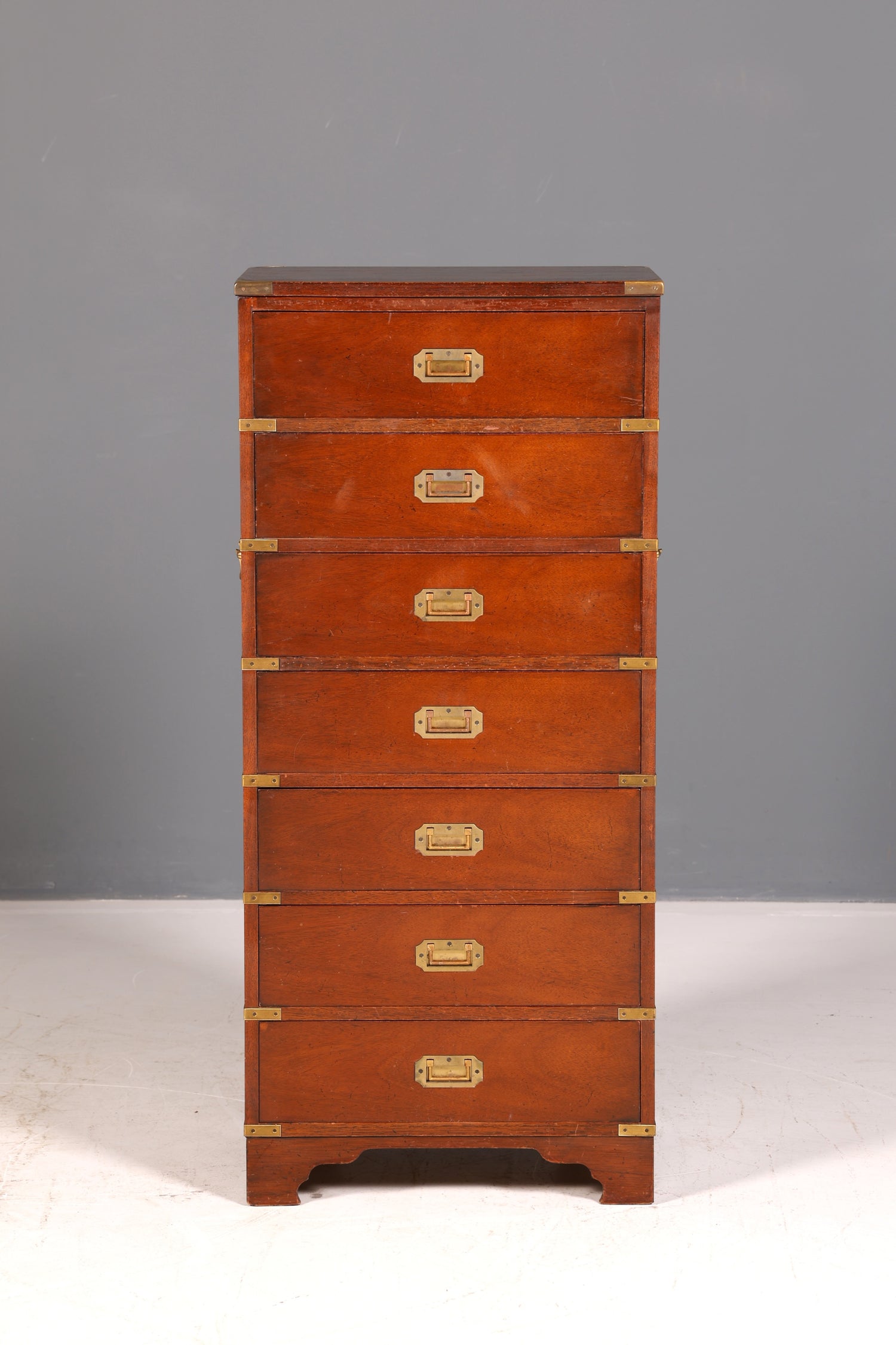 Wunderschöne Maritime Kommode Englisch Vertiko Military Chest Schrank Schubladenkommode Antik Vintage