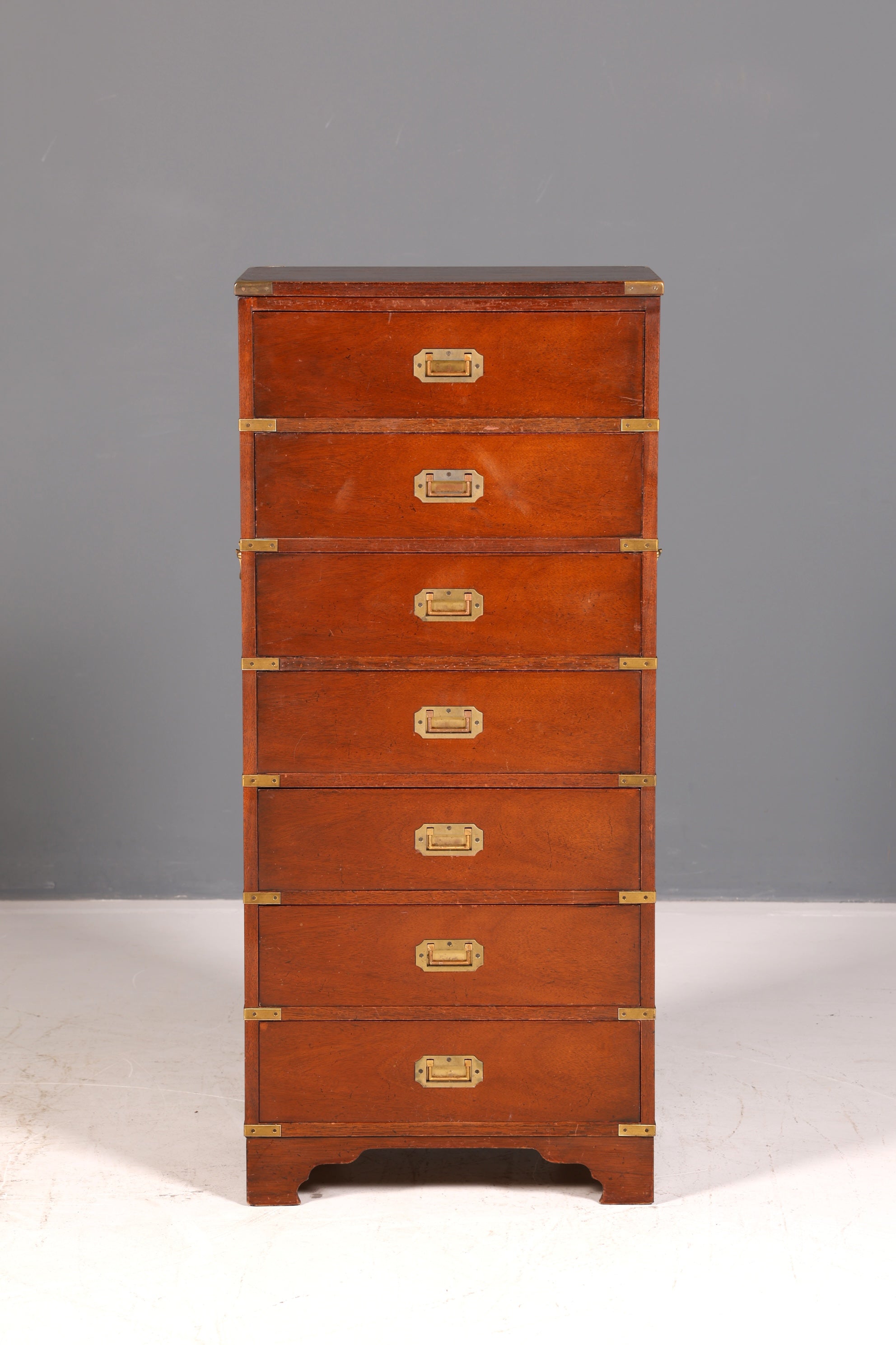 Wunderschöne Maritime Kommode Englisch Vertiko Military Chest Schrank Schubladenkommode Antik Vintage