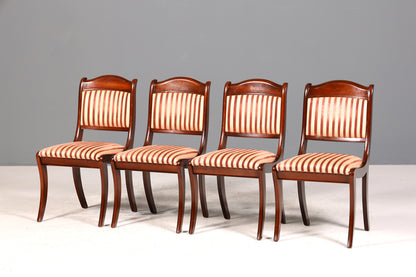 4x Wunderschöne Original Heldense Stühle Biedermeier Stil Englisch Stuhlset Antik Stil Küchenstühle