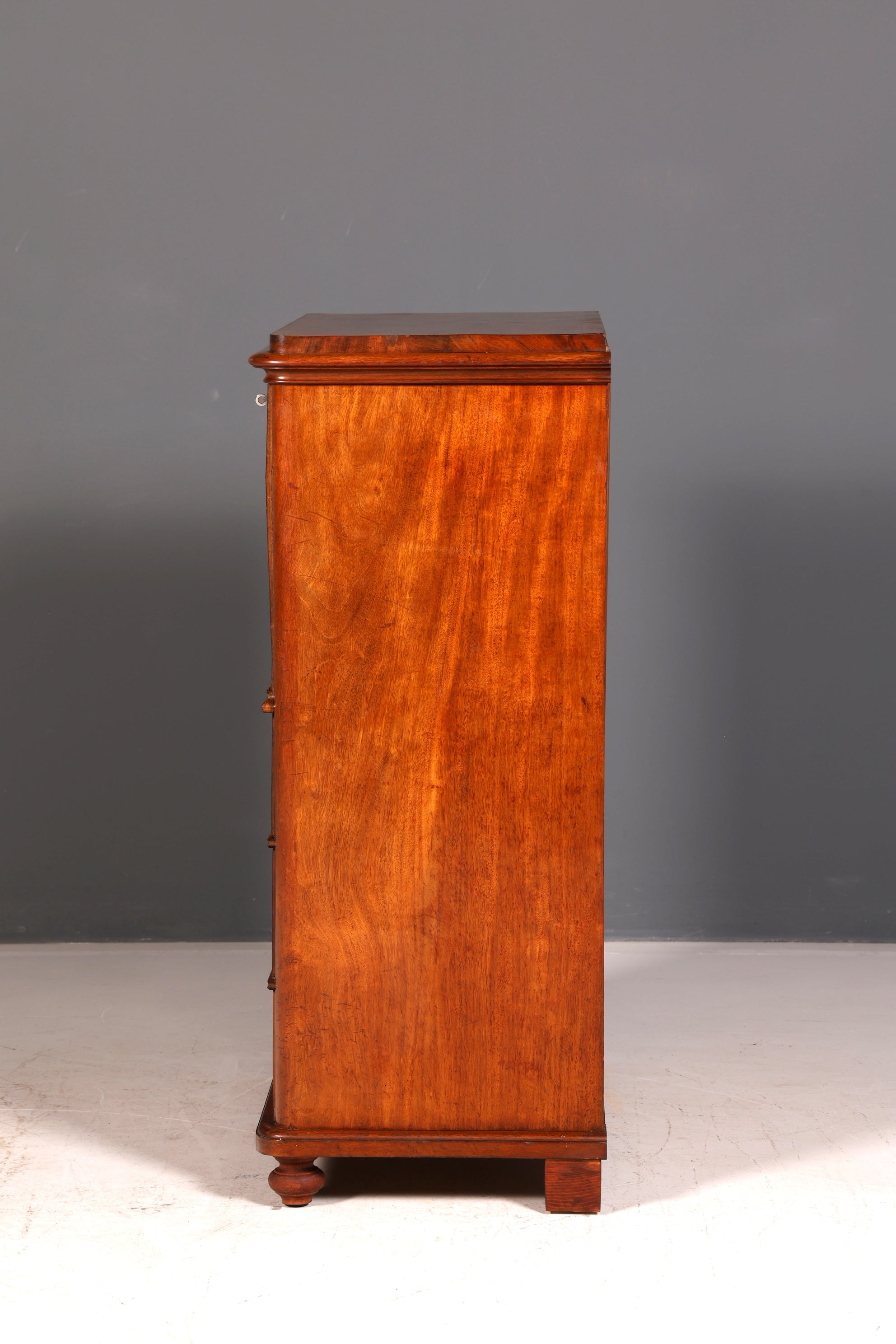 Wunderschöner Louis Philippe Sekretär Vertiko Highboard Gründerzeit Kommode Schrank um 1880 Antik Vintage
