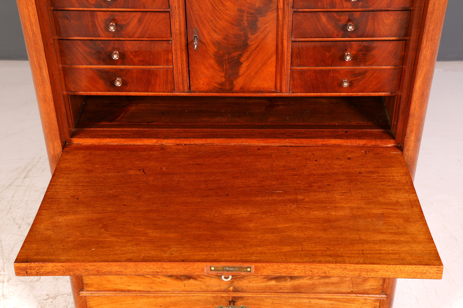 Wunderschöner Louis Philippe Sekretär Vertiko Highboard Gründerzeit Kommode Schrank um 1880 Antik Vintage