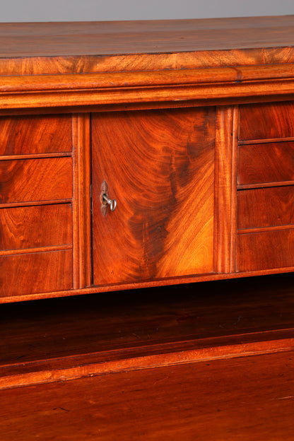 Wunderschöner Louis Philippe Sekretär Vertiko Highboard Gründerzeit Kommode Schrank um 1880 Antik Vintage