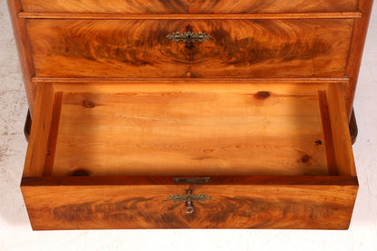 Wunderschöner Louis Philippe Sekretär Vertiko Highboard Gründerzeit Kommode Schrank um 1880 Antik Vintage