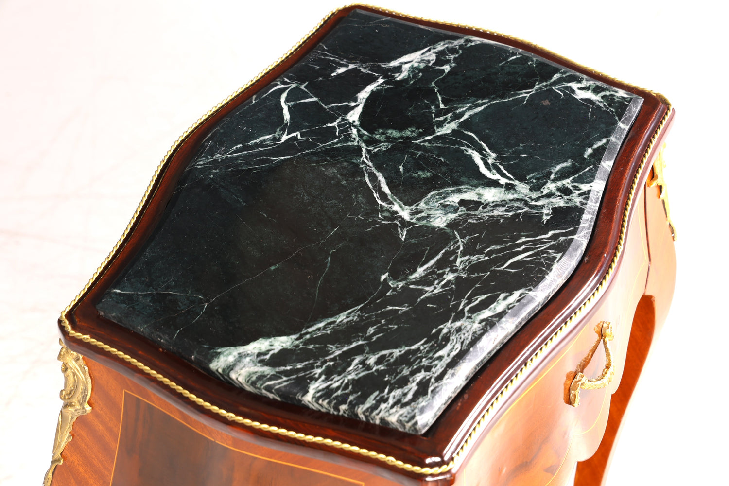 Traumhafter Louis XV Beistelltisch Barock Stil Ablagetisch Marmor Kommode Telefontisch