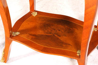 Traumhafter Louis XV Beistelltisch Barock Stil Ablagetisch Marmor Kommode Telefontisch