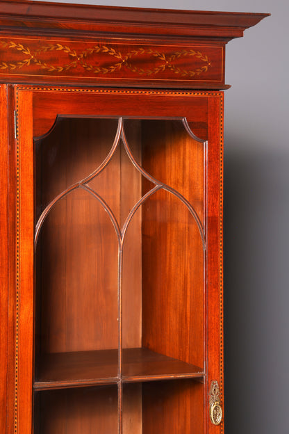 Wunderschöne Englische XXL Vitrine Bibliothek Bücherschrank UK Buffet Schrank Antik