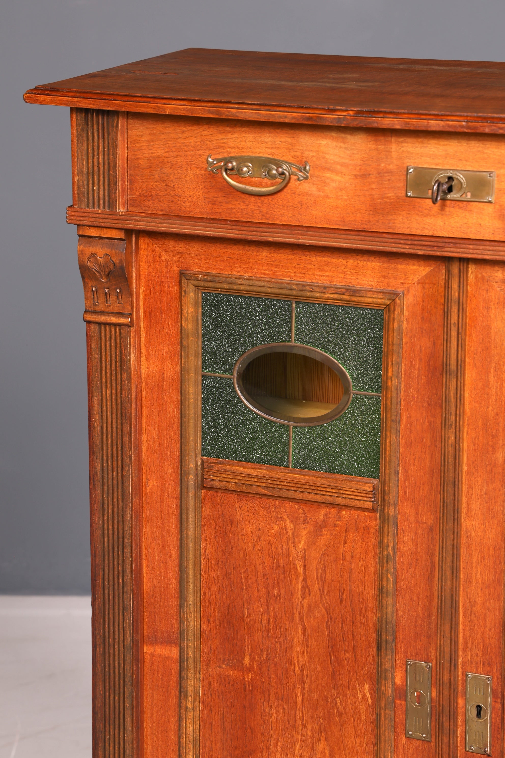 Traumhaftes Jugendstil Vertiko Gründerzeit Schrank Antik Highboard Kommode Buffet Vintage