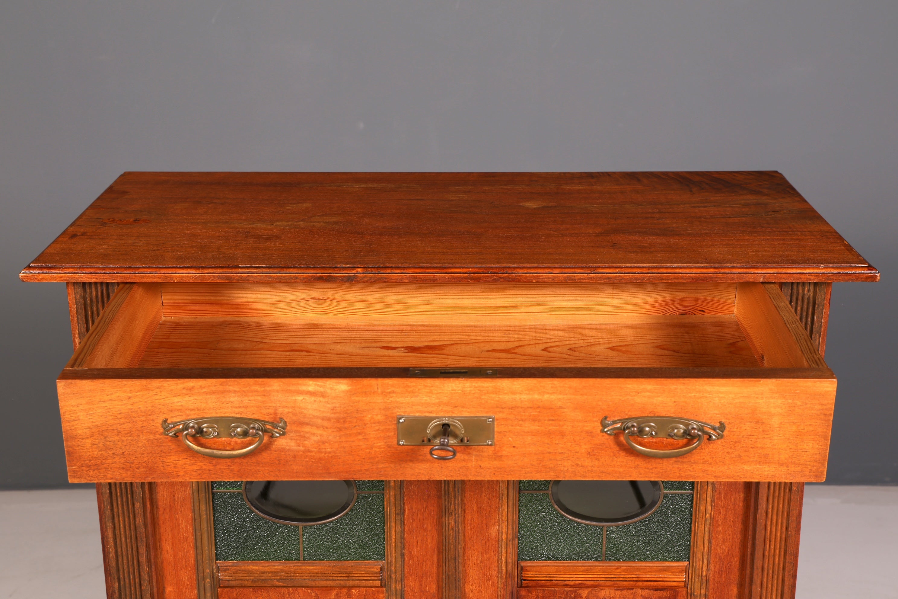 Traumhaftes Jugendstil Vertiko Gründerzeit Schrank Antik Highboard Kommode Buffet Vintage