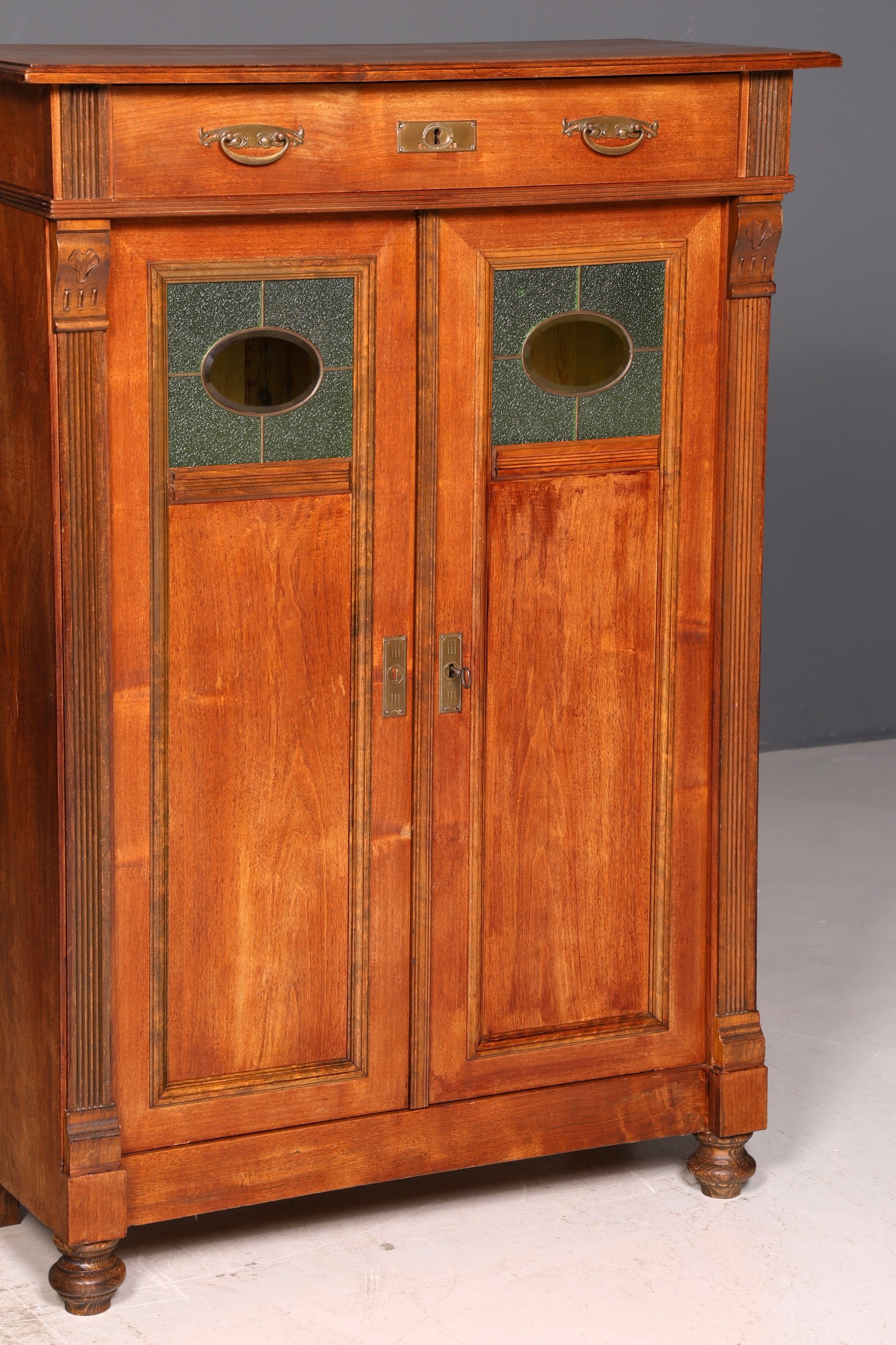 Traumhaftes Jugendstil Vertiko Gründerzeit Schrank Antik Highboard Kommode Buffet Vintage