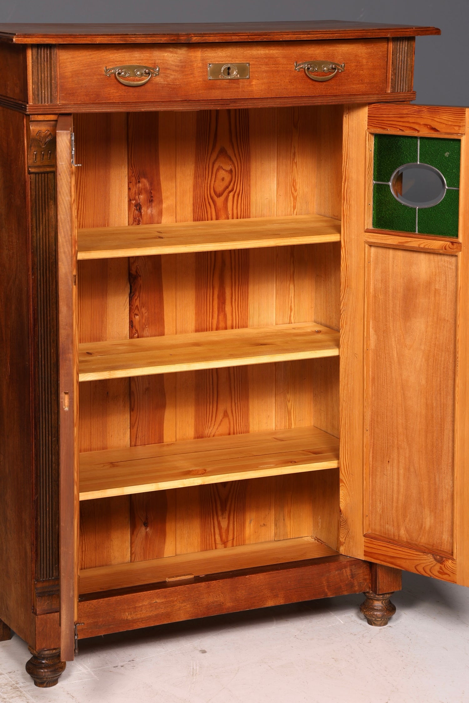Traumhaftes Jugendstil Vertiko Gründerzeit Schrank Antik Highboard Kommode Buffet Vintage